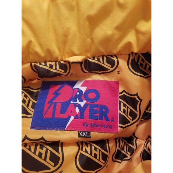 Pittsburgh Penguins Puffer Jacket Hooded NHL Pro Player Size XXL Prince of Wales - Picture 7 of 9